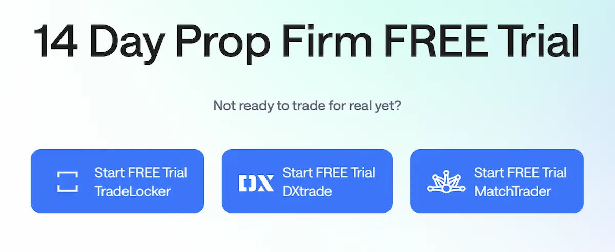 FTUK Free prop firm trial